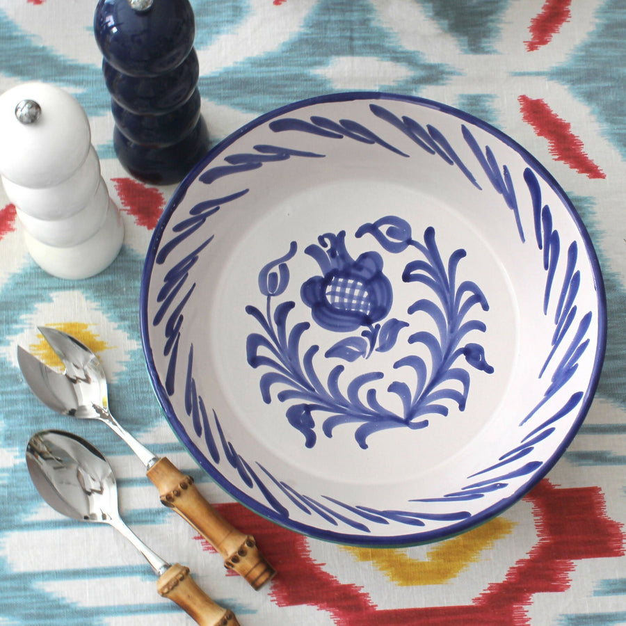 Blue Lebrillo Serving Bowl