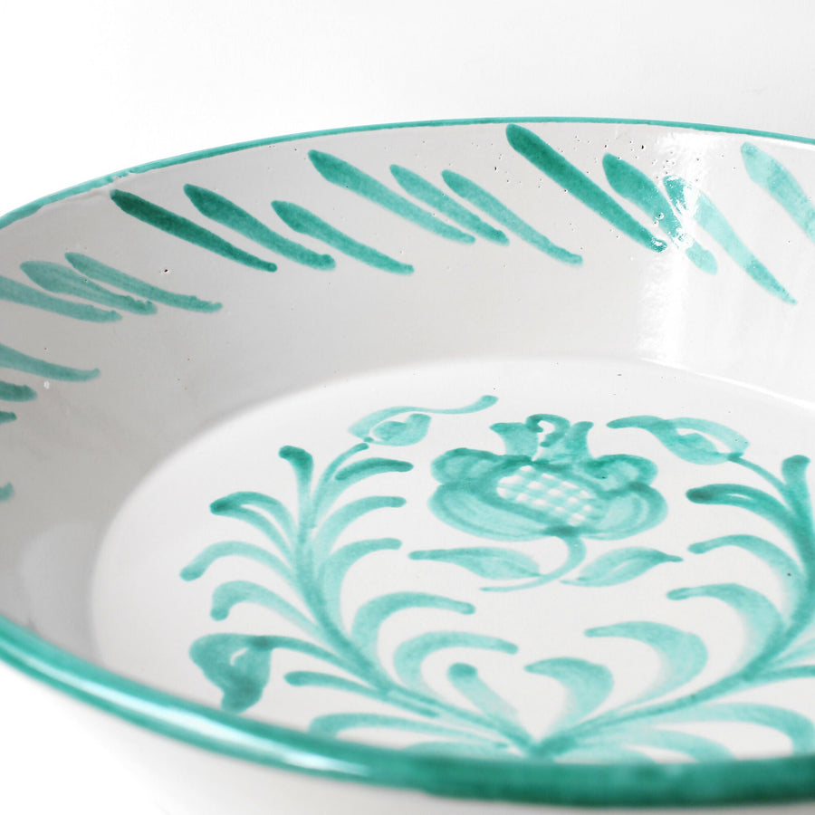 Green Lebrillo Serving Bowl