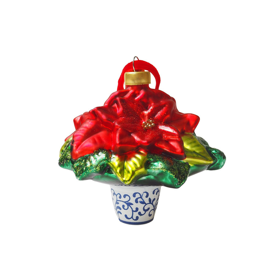 Poinsettia - Glass Ornament