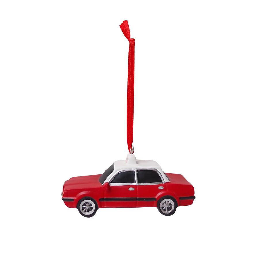 Red Taxi Ornament