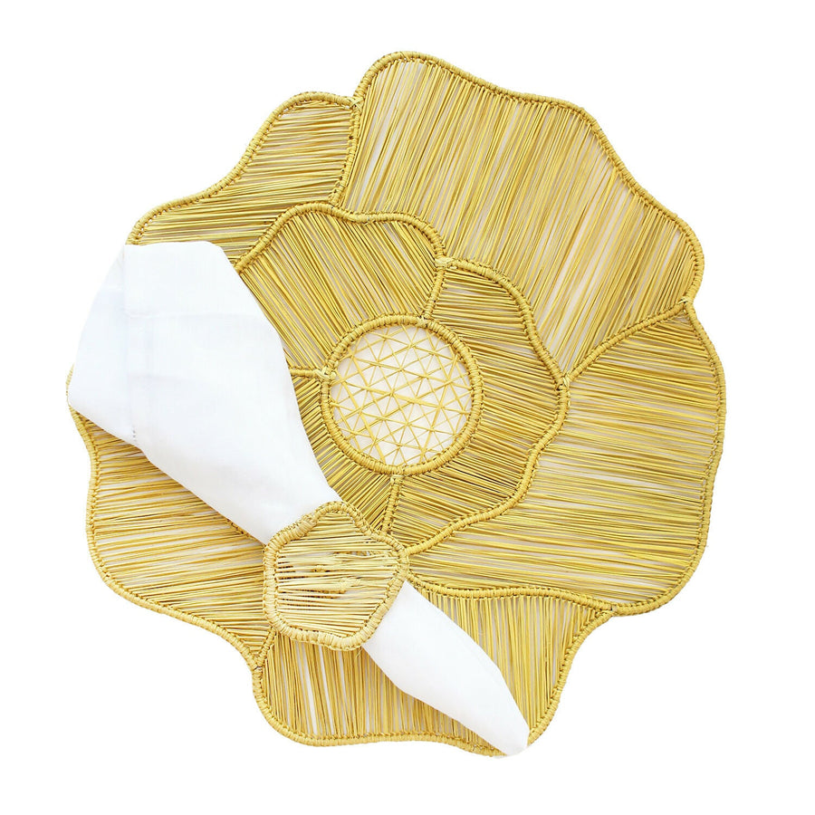 Yellow Rose Placemat (Set of 4)