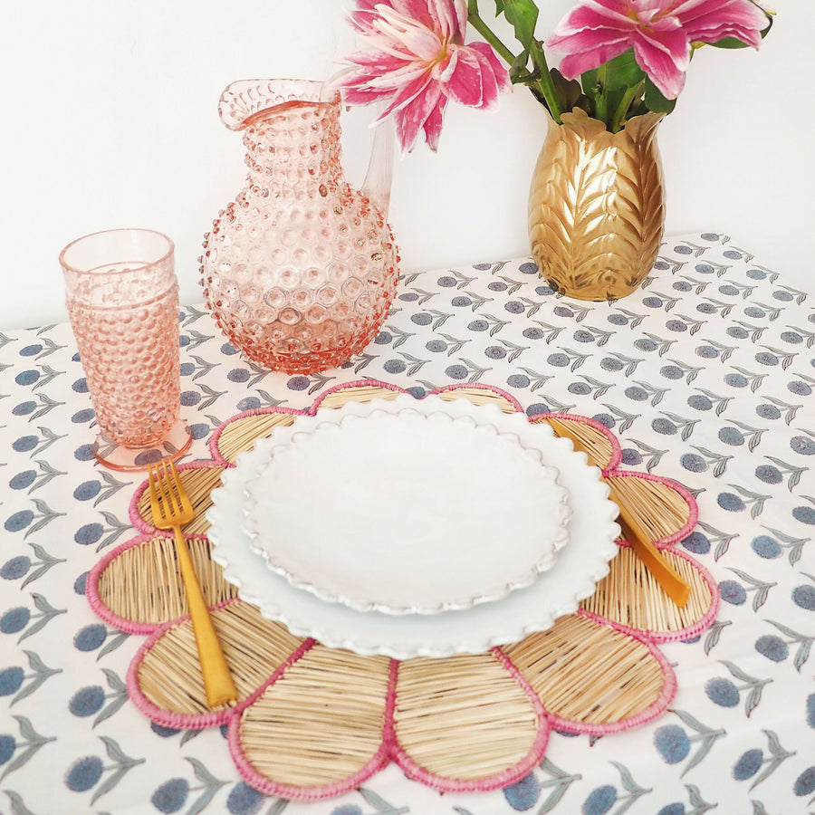 Pink Flores Placemats (Set of 4)