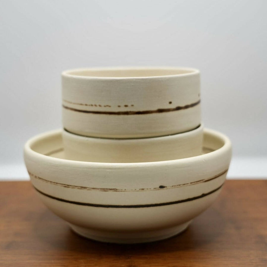 Art of Zen Bowls - White & Gold Set