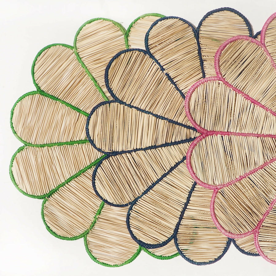 Green Flores Placemats (Set of 4)