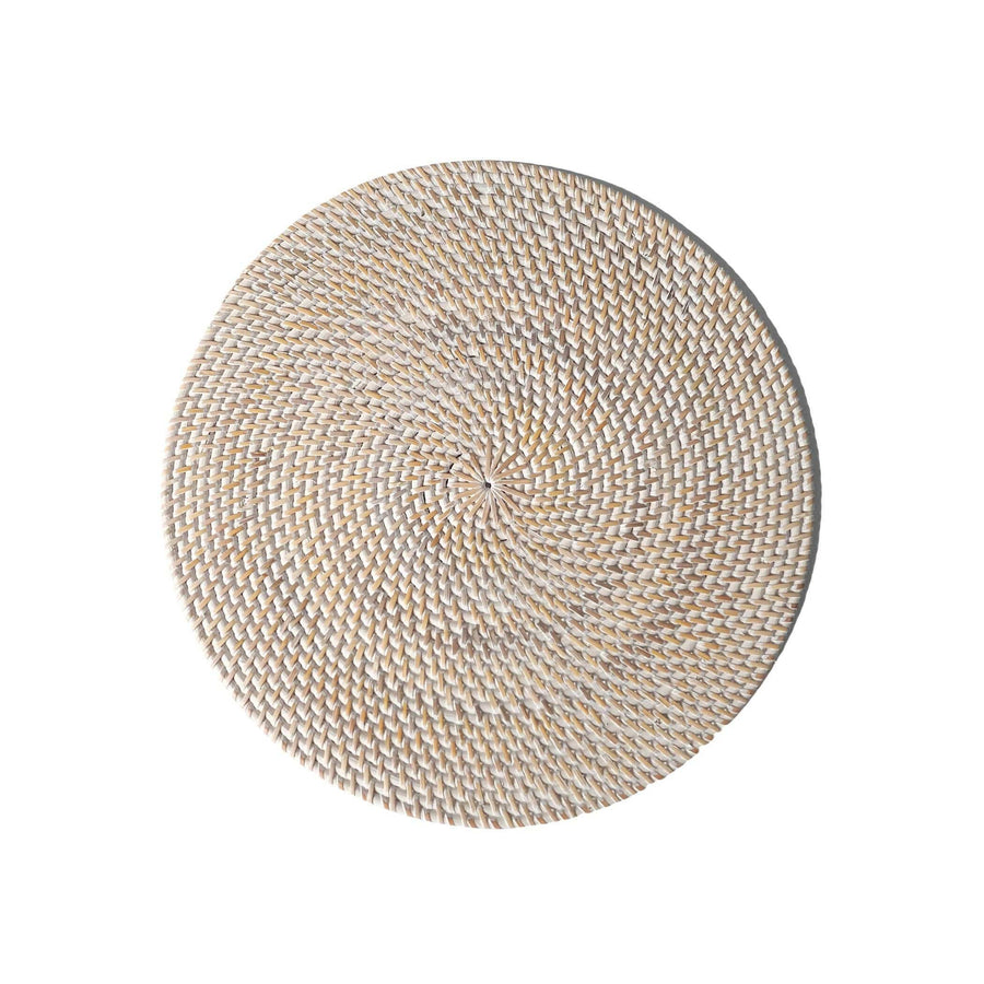 White Rattan Placemats