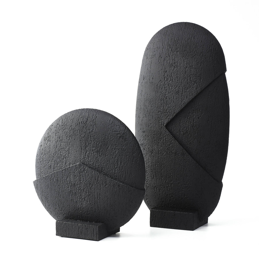Layer Chalky Black Sculpture (Tall)