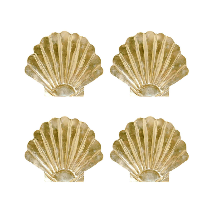 Brass Coaster Shells (Set of 4)