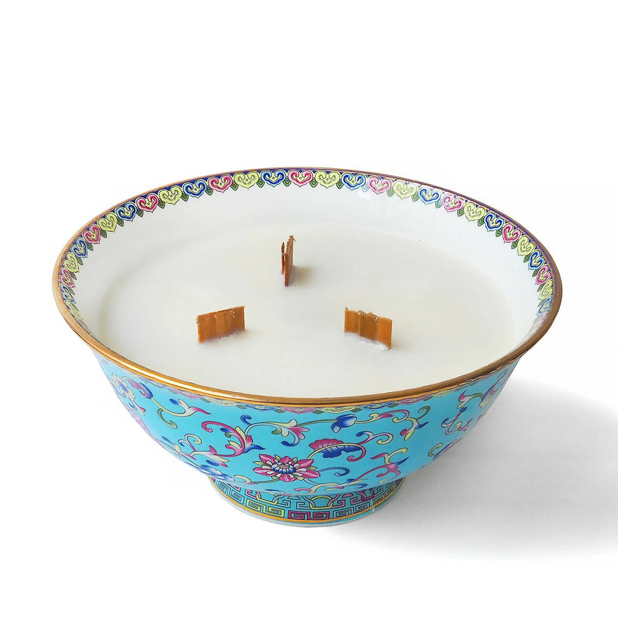 Soul Bowl Teal Candle