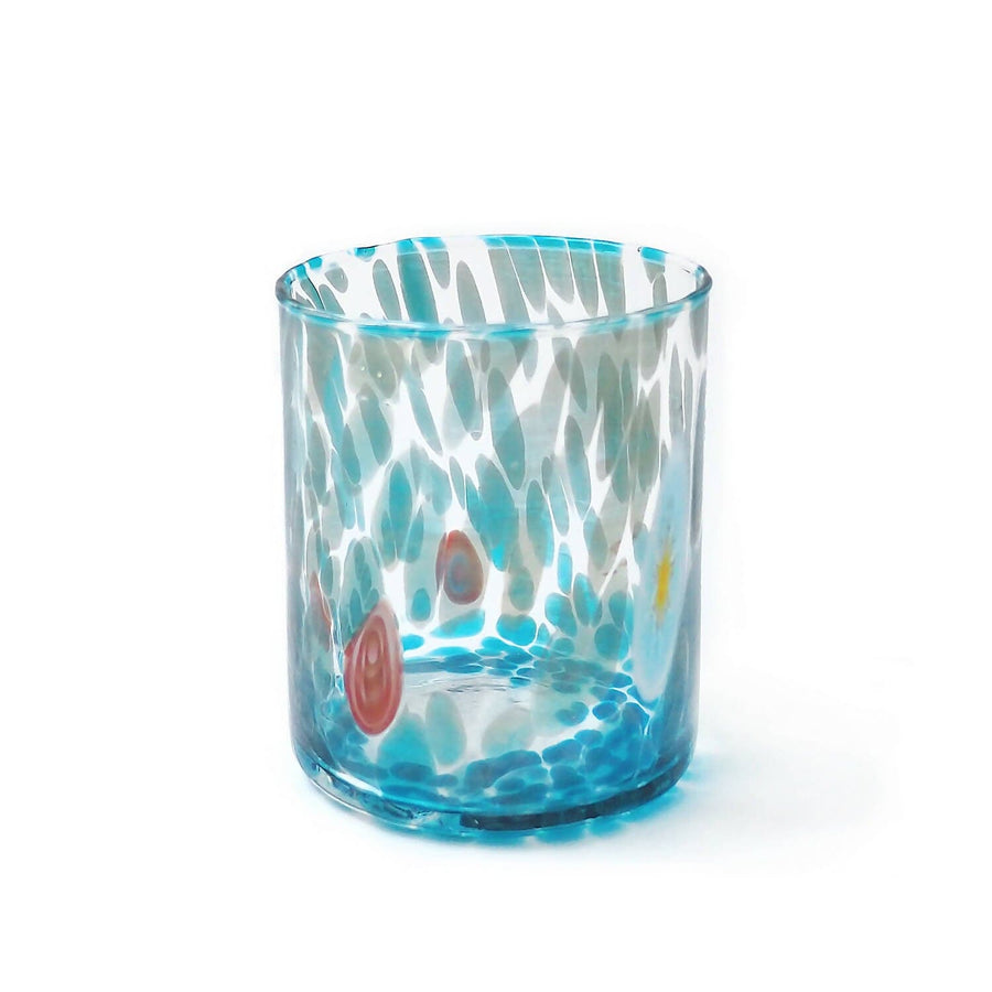 Aquamarine Murano Glass Tumbler 