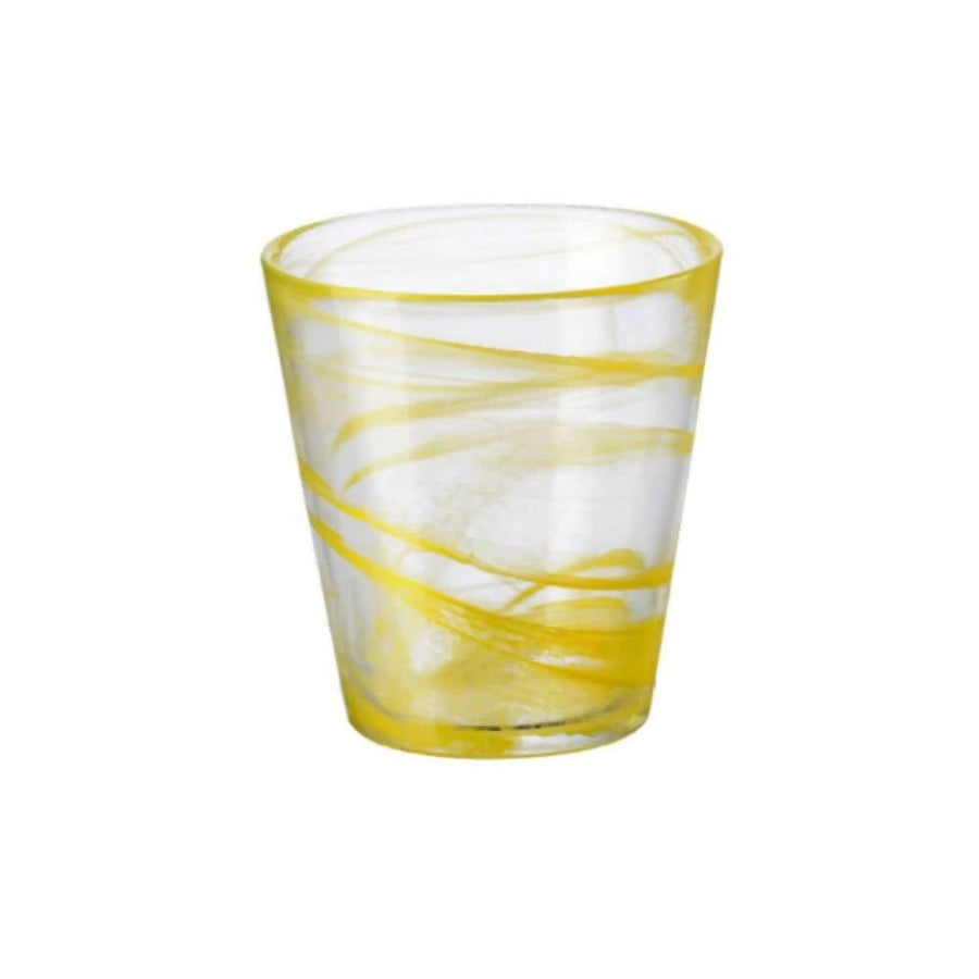 Clear Yellow Water Glasses (Set of 6)