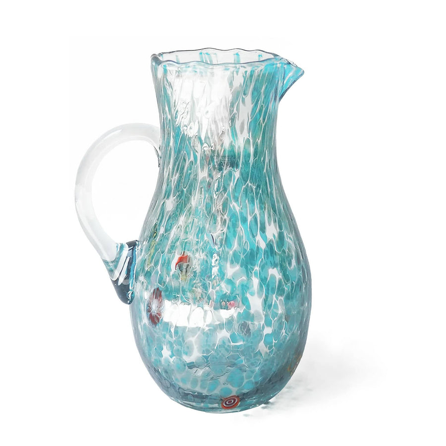 Aquamarine Murano Glass Carafe