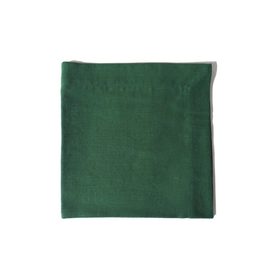 Dark Green Linen Cotton Napkins
