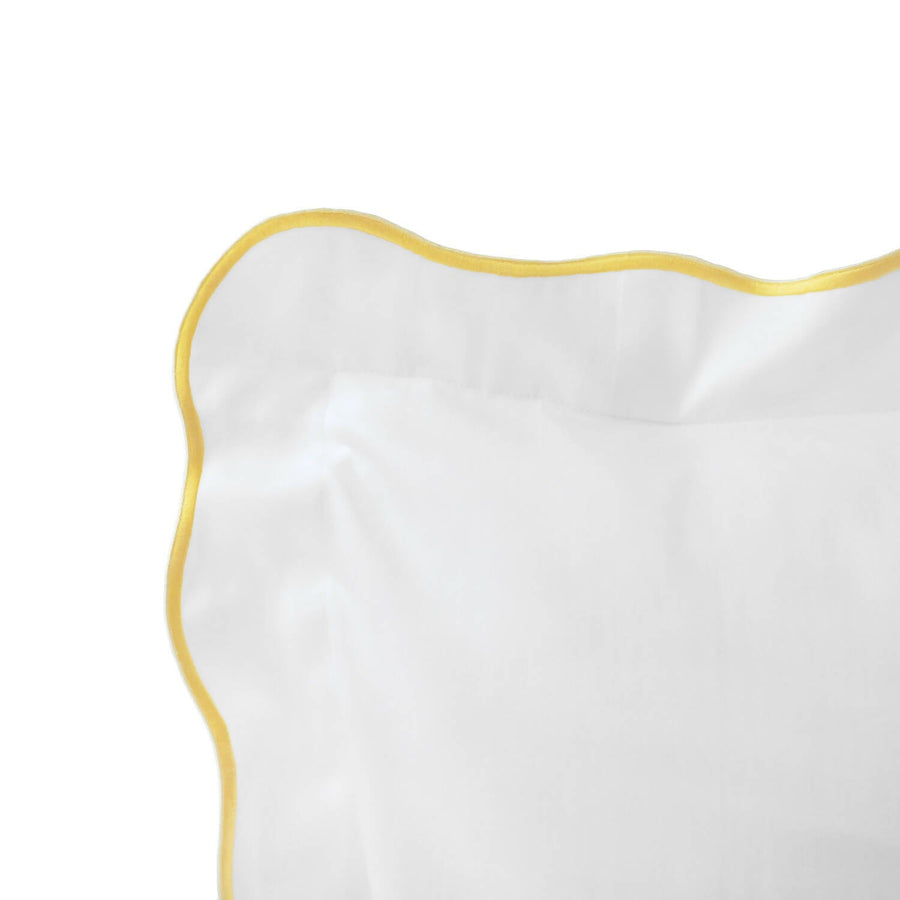 Scallop Boudoir Pillow- Daffodil Yellow