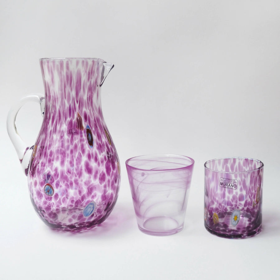 Purple Murano Glass Tumbler (Set of 8)