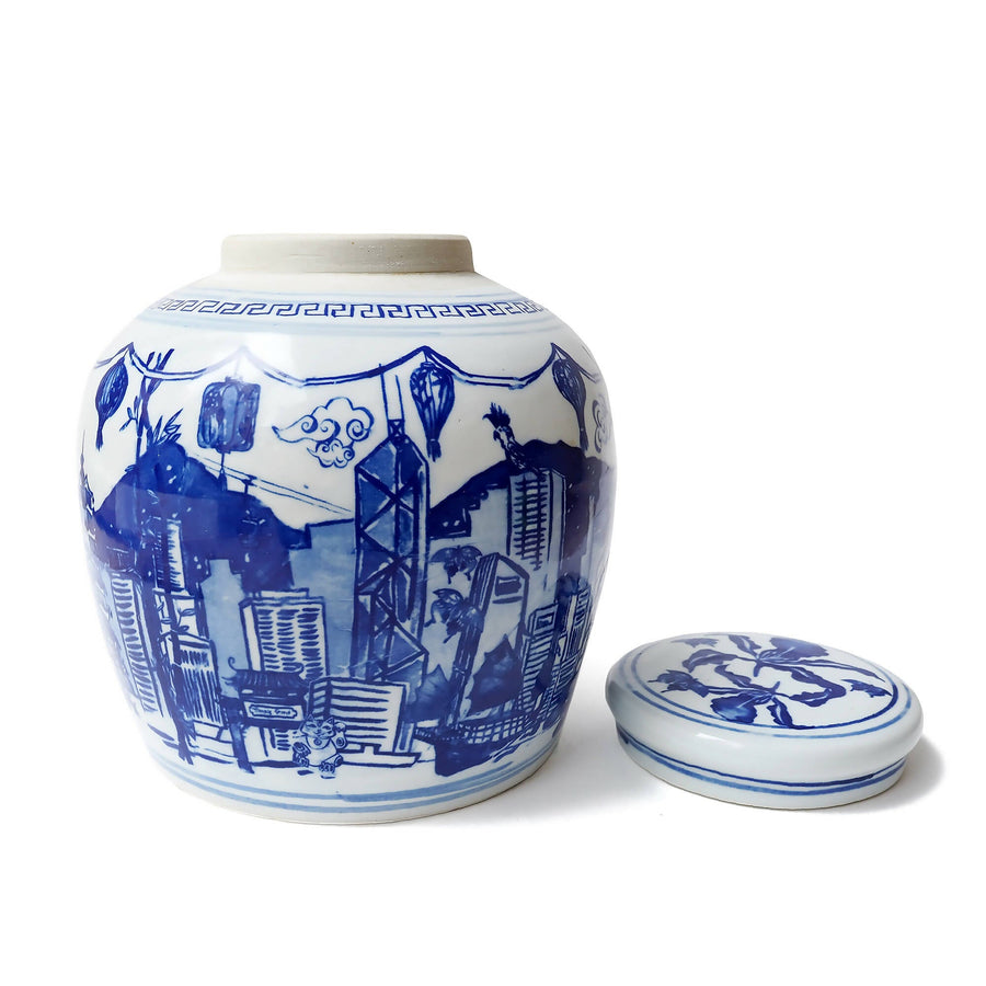 Hong Kong Homage Ginger Jar - Imperial Blue
