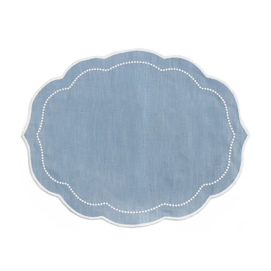 Light Blue Pearl Placemats (Set of 4)