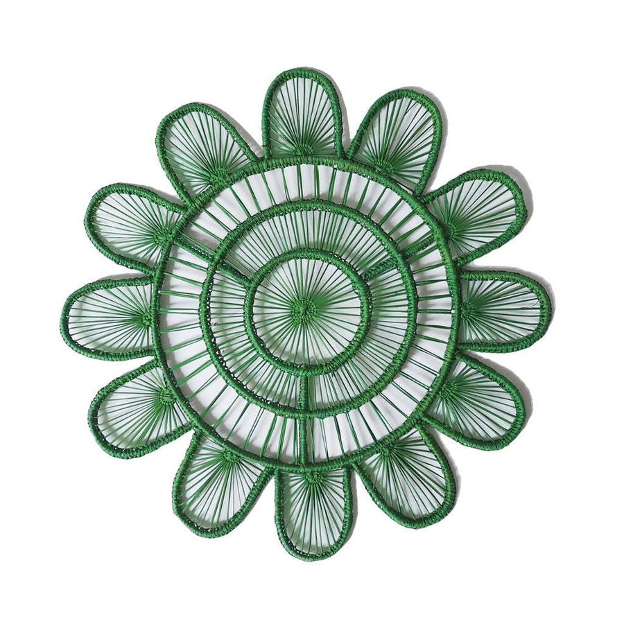 Green Flower Placemats