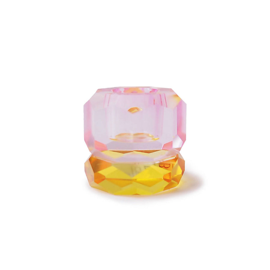 Pink Crystal Candle Holder (Small)