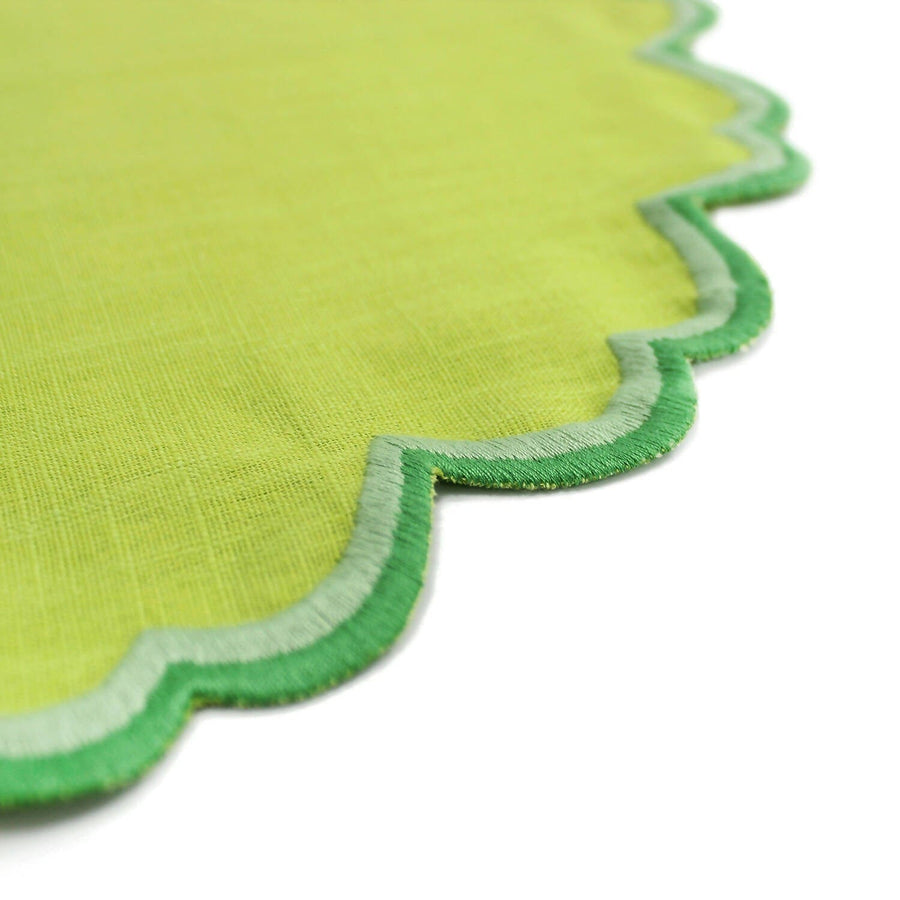 Bright Green Izzy Ombre Placemats (Set of 4)