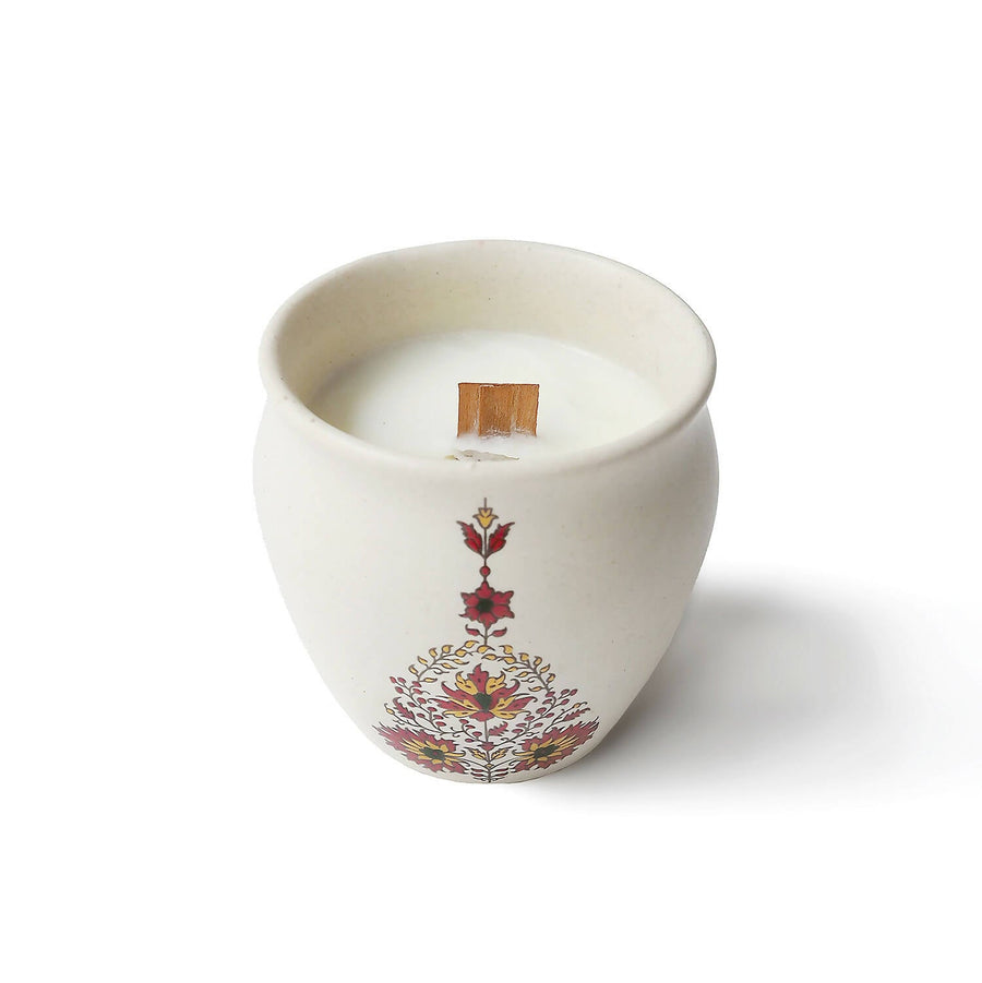 Paisley Terracotta Candle