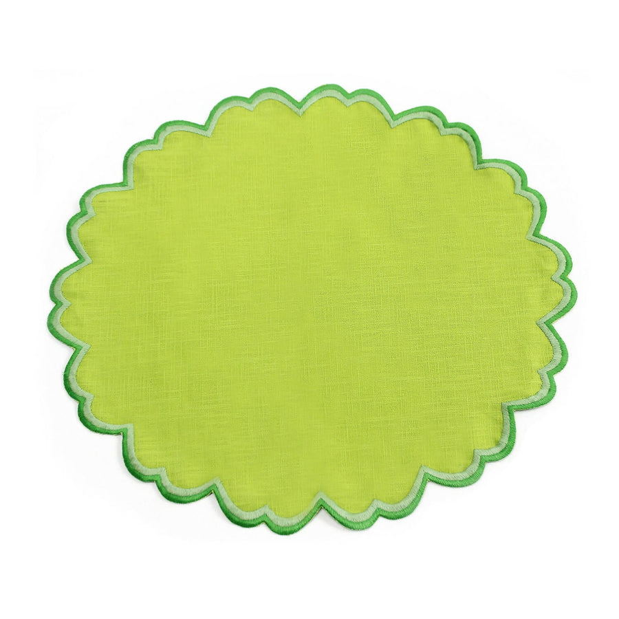 Bright Green Izzy Ombre Placemats (Set of 4)
