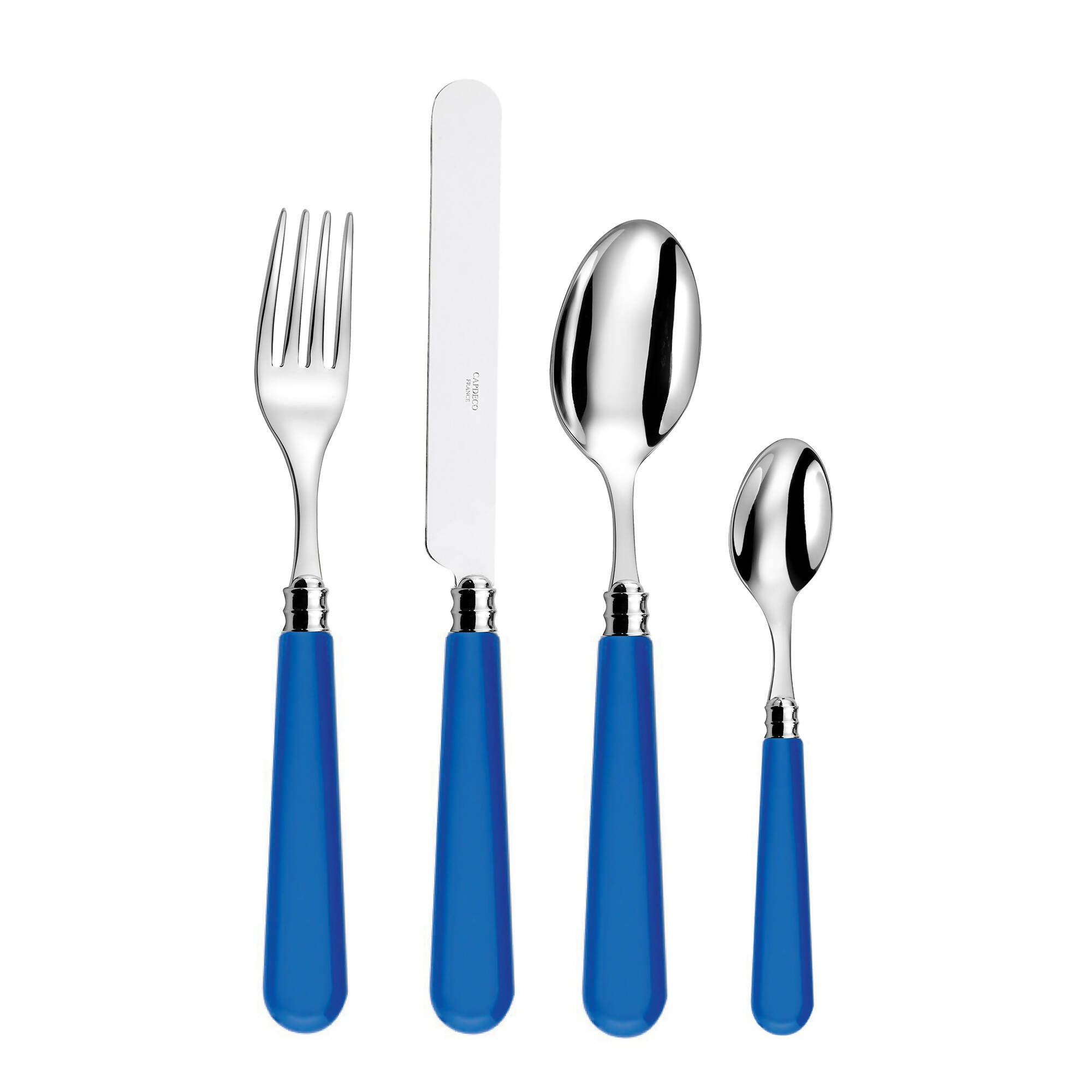 French Blue Enamel Flatware Set