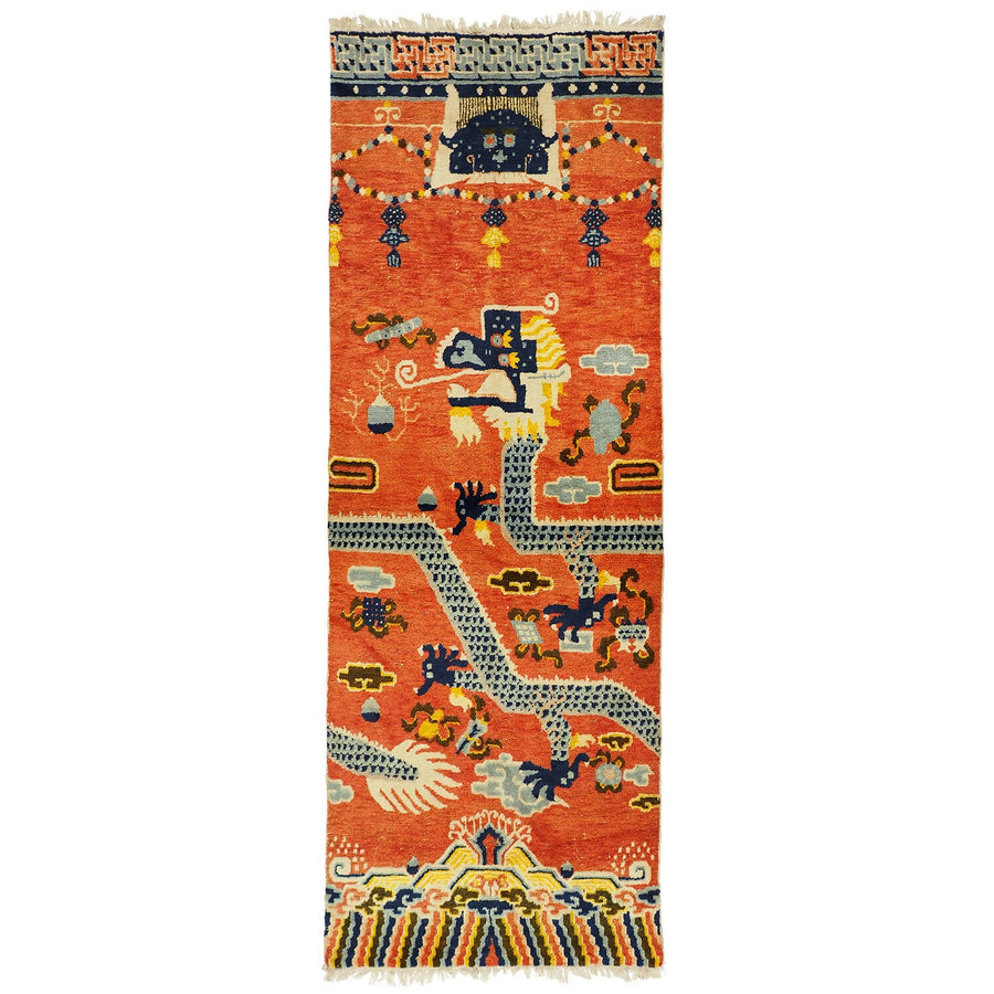 Tibetan Rug - Dragon Pillar Rug