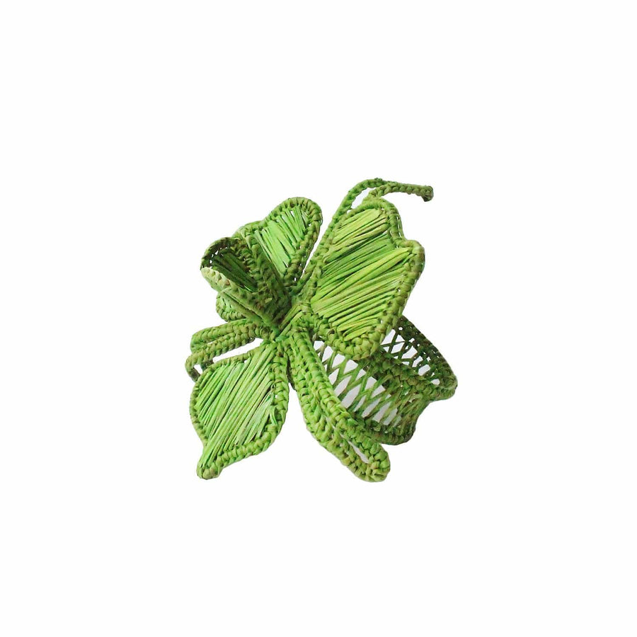 Green Orchid Napkin Rings (Set of 4)