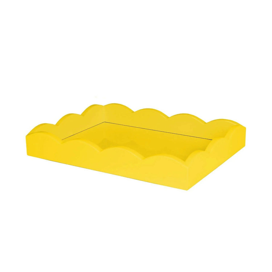Small Rectangle Scalloped Tray (Yellow)