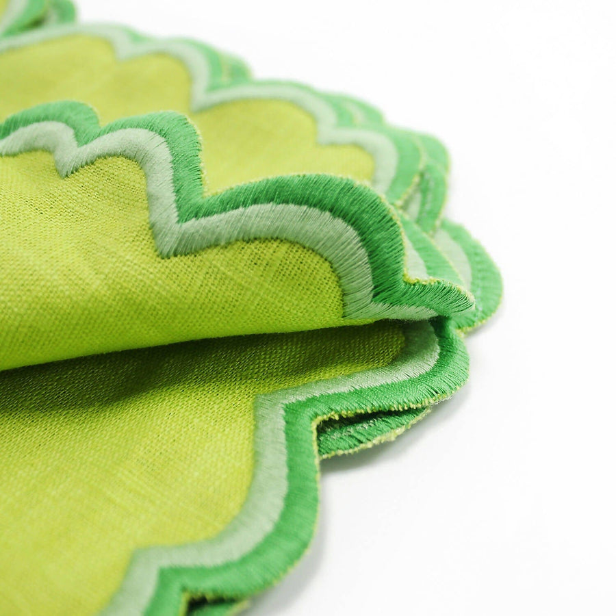 Bright Green Izzy Ombre Napkins (Set of 4)