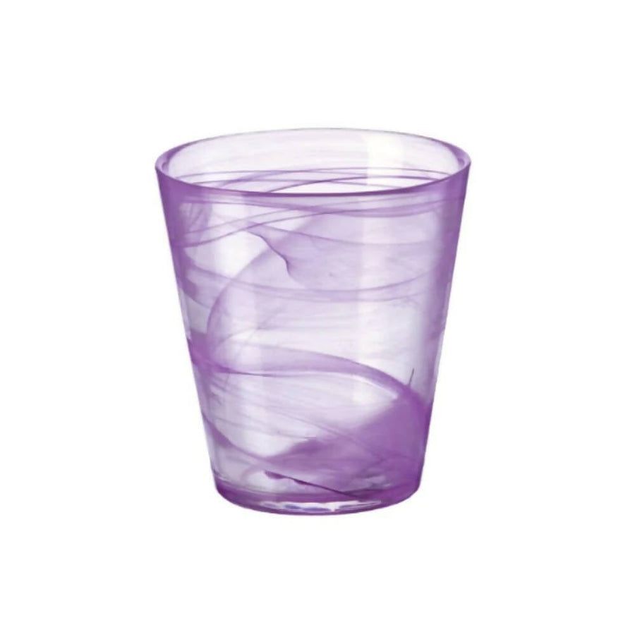 Clear Purple Water Glasses (Set of 6)