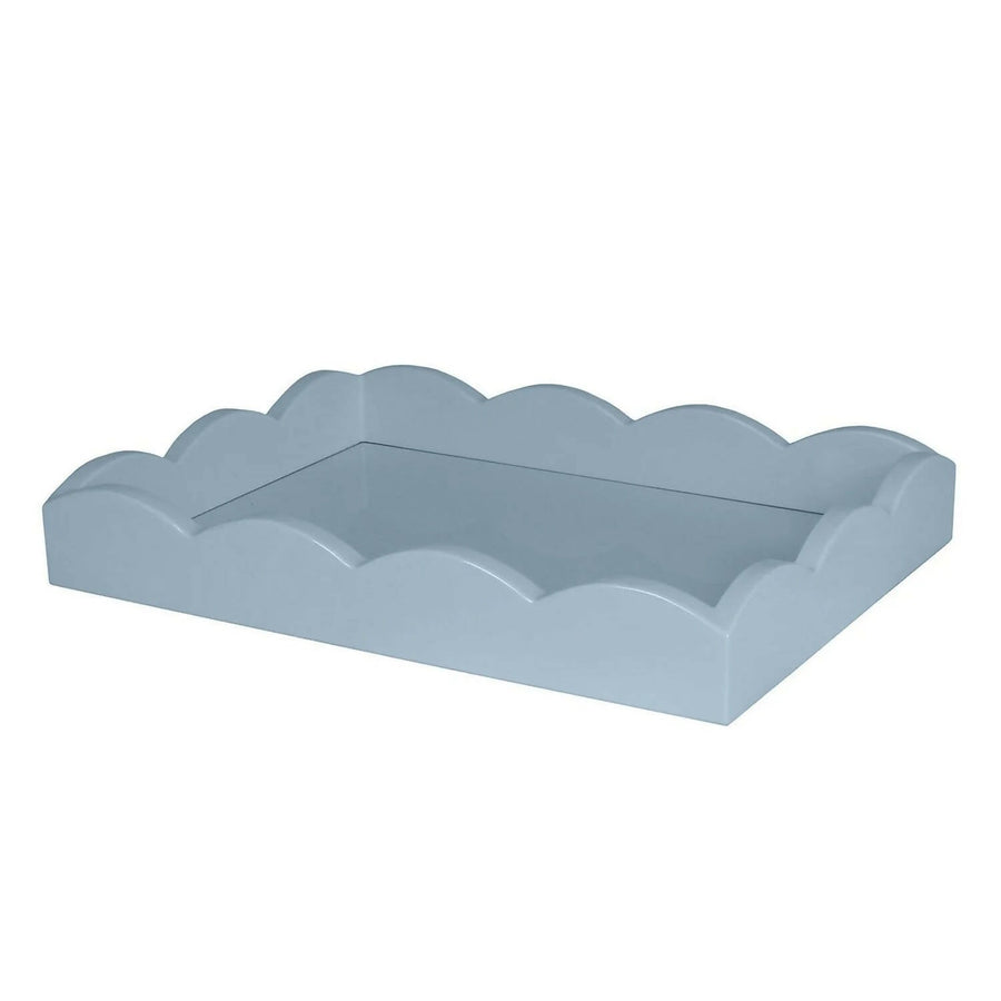 Small Rectangle Scalloped Tray (Blue)